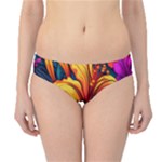 Hibiscus Flowers Colorful Vibrant Tropical Garden Bright Saturated Nature Hipster Bikini Bottoms