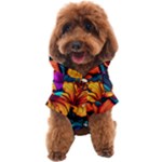 Hibiscus Flowers Colorful Vibrant Tropical Garden Bright Saturated Nature Dog Coat