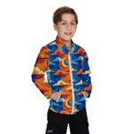 Clouds Stars Sky Moon Day And Night Background Wallpaper Kids  Windbreaker