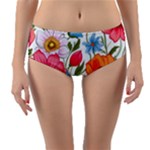 Flowers Plants Bouquets Decor Flower Decoration Garden Flower Shop Scent Romance Wallpaper Nature Reversible Mid-Waist Bikini Bottoms