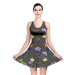 Bird Flower Plant Nature Reversible Skater Dress