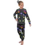 Bird Flower Plant Nature Kids  Long Sleeve Set 