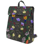 Bird Flower Plant Nature Flap Top Backpack