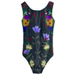 Bird Flower Plant Nature Kids  Cut-Out Back One Piece Swimsuit