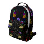 Bird Flower Plant Nature Flap Pocket Backpack (Large)