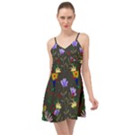 Bird Flower Plant Nature Summer Time Chiffon Dress