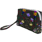 Bird Flower Plant Nature Wristlet Pouch Bag (Small)