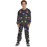 Bird Flower Plant Nature Kids  Sweatshirt set