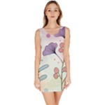 Flower Paint Flora Nature Plant Bodycon Dress