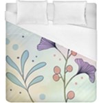 Flower Paint Flora Nature Plant Duvet Cover (King Size)