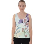 Flower Paint Flora Nature Plant Velvet Tank Top