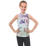 Flower Paint Flora Nature Plant Kids  Sleeveless Polo T-Shirt