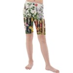 Books Flowers Book Flower Flora Floral Kids  Mid Length Swim Shorts