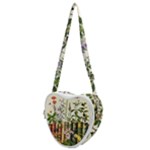 Books Flowers Book Flower Flora Floral Heart Shoulder Bag