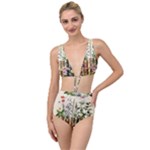 Books Flowers Book Flower Flora Floral Tied Up Two Piece Swimsuit