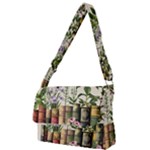 Books Flowers Book Flower Flora Floral Full Print Messenger Bag (S)