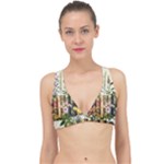 Books Flowers Book Flower Flora Floral Classic Banded Bikini Top