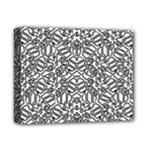 Monochrome Maze Design Print Deluxe Canvas 14  x 11  (Stretched)