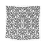 Monochrome Maze Design Print Square Tapestry (Small)
