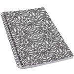 Monochrome Maze Design Print 5.5  x 8.5  Notebook