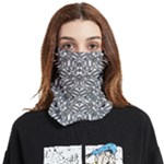 Monochrome Maze Design Print Face Covering Bandana (Two Sides)