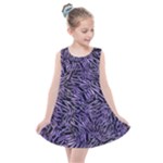 Enigmatic Plum Mosaic Kids  Summer Dress