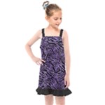 Enigmatic Plum Mosaic Kids  Overall Dress