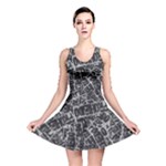 Rebel Life: Typography Black and White Pattern Reversible Skater Dress