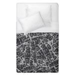 Rebel Life: Typography Black and White Pattern Duvet Cover (Single Size)