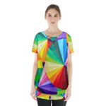 bring colors to your day Skirt Hem Sports Top