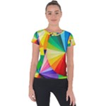 bring colors to your day Short Sleeve Sports Top 