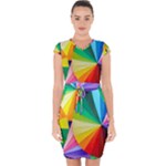bring colors to your day Capsleeve Drawstring Dress 