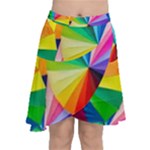 bring colors to your day Chiffon Wrap Front Skirt