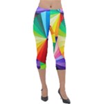 bring colors to your day Lightweight Velour Capri Leggings 