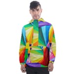 bring colors to your day Men s Front Pocket Pullover Windbreaker
