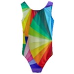 bring colors to your day Kids  Cut-Out Back One Piece Swimsuit