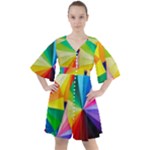 bring colors to your day Boho Button Up Dress