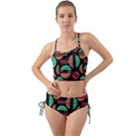 Abstract Geometric Pattern Mini Tank Bikini Set