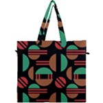 Abstract Geometric Pattern Canvas Travel Bag