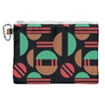 Abstract Geometric Pattern Canvas Cosmetic Bag (XL)