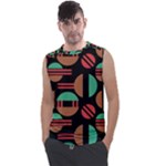 Abstract Geometric Pattern Men s Regular Tank Top