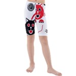 Cat Little Ball Animal Kids  Mid Length Swim Shorts