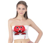 Cat Little Ball Animal Tube Top