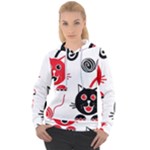 Cat Little Ball Animal Women s Overhead Hoodie