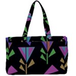 Abstract Pattern Flora Flower Canvas Work Bag