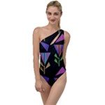 Abstract Pattern Flora Flower To One Side Swimsuit