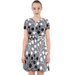 Abstract Nature Black White Adorable in Chiffon Dress