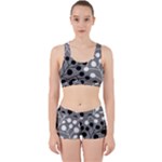 Abstract Nature Black White Work It Out Gym Set