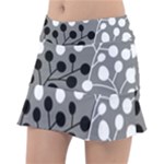 Abstract Nature Black White Classic Tennis Skirt