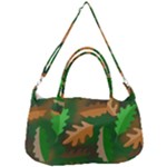 Leaves Foliage Pattern Oak Autumn Removable Strap Handbag